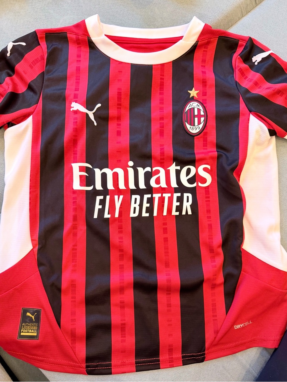NWT Puma AC Milan 2024/25 Home Jersey Pulisic #11 Youth Small 9-10Y